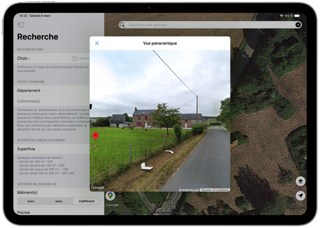 Capture écran Coo Street View iPad
