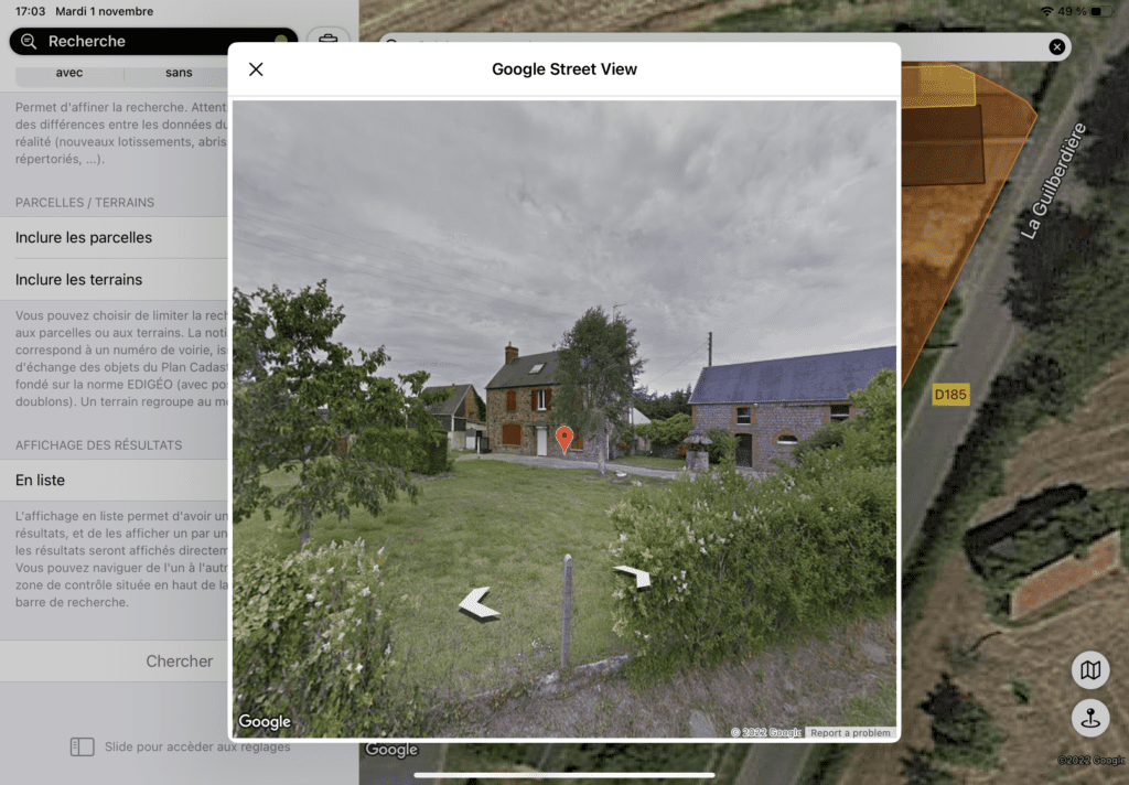 Capture écran Coo iPad Street View